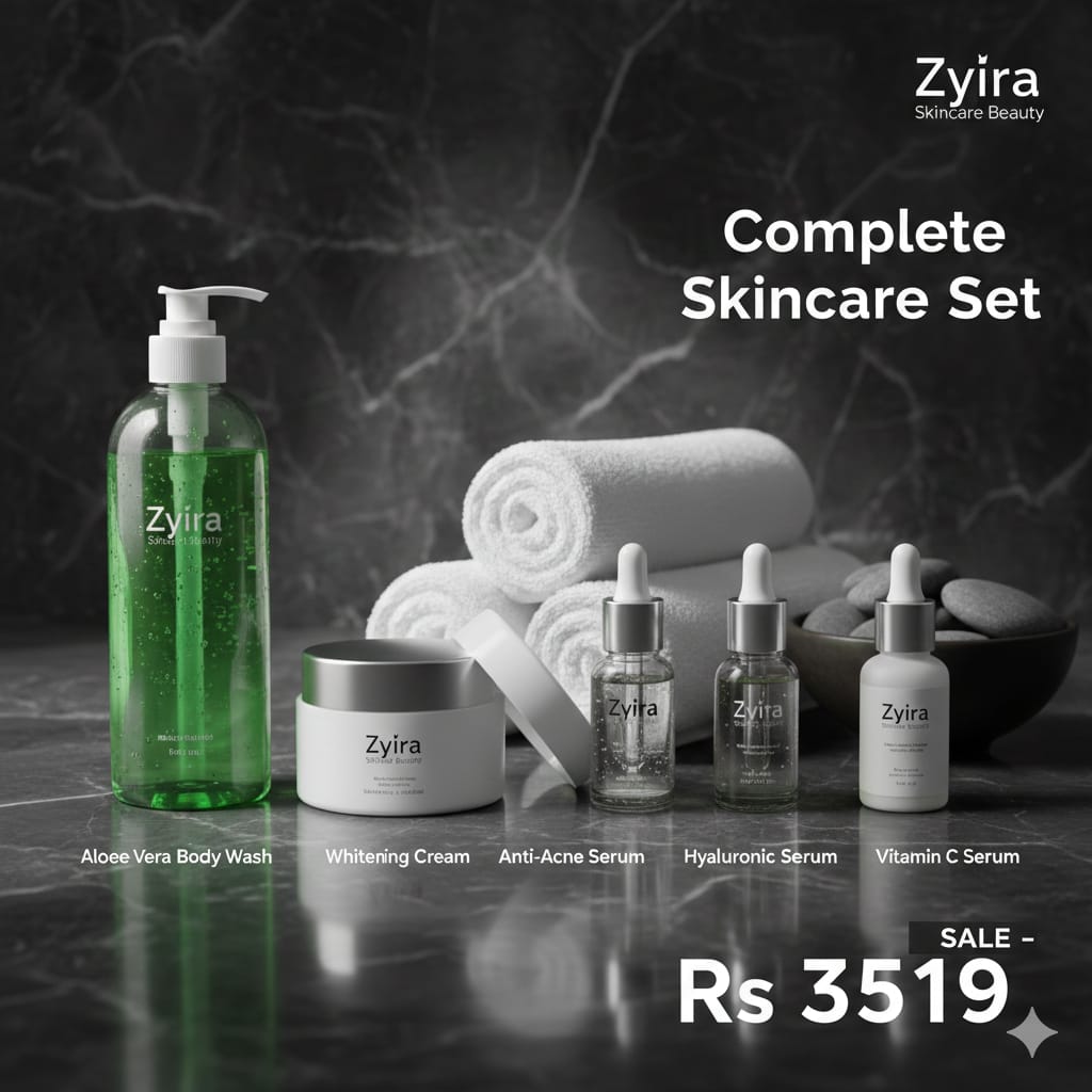 Zyira Complete Glow & Clear Skincare Set – 5 Step Premium Routine